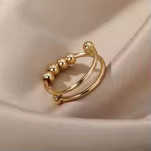 Anxiety Relief Stainless Steel Spinner Ring