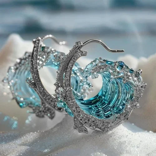Flowing Sea Earrings