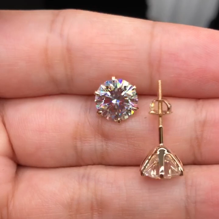 Chic White Gold Earrings Tera