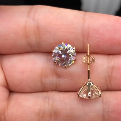 Chic White Gold Earrings Tera