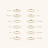 Amelia Birthstone Stacker Ring
