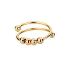 Anxiety Relief Stainless Steel Spinner Ring