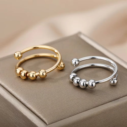 Anxiety Relief Stainless Steel Spinner Ring
