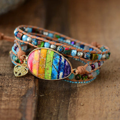 Chakra Healing Wrap Bracelet
