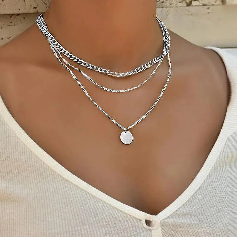 Elegant Gold and Silver Collar