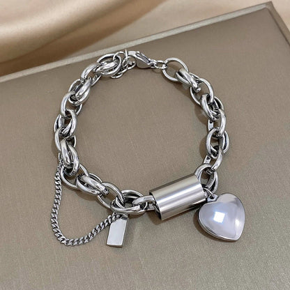 Golden Heart Charm Bracelet