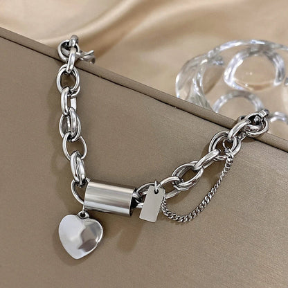 Golden Heart Charm Bracelet