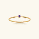 Amelia Birthstone Stacker Ring