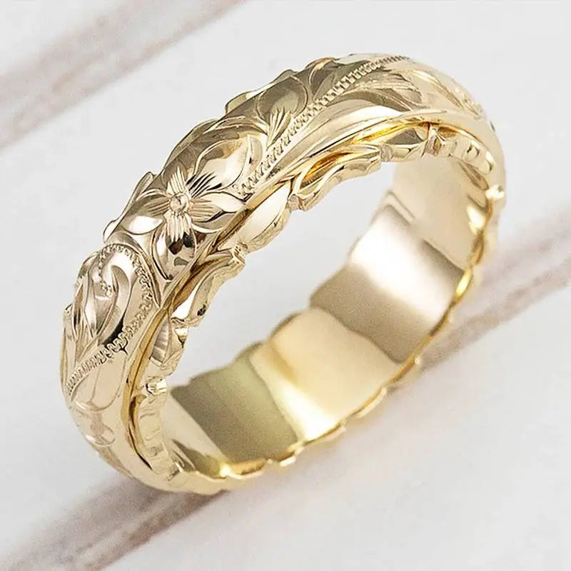 Golden Ring “Old Flower”