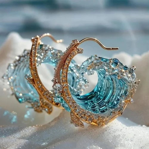 Flowing Sea Earrings
