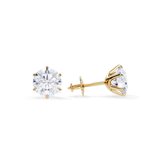 Chic White Gold Earrings Tera